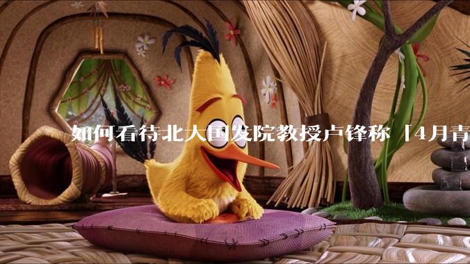 如何看待北大国发院教授卢锋称「4月青年失业率中国已远超美欧」？